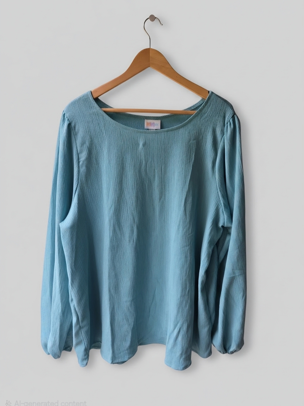 LuLaRoe Vivian XL Women's Turquoise Blue Long Sleeve Boatneck Blouse NWT